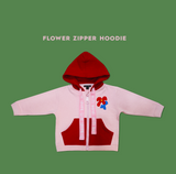 Mini Kardi Big Flower Zipper Hoodie