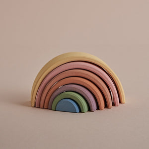 Raduga Grez Pastel Earth Arch Stacker Wood Toy