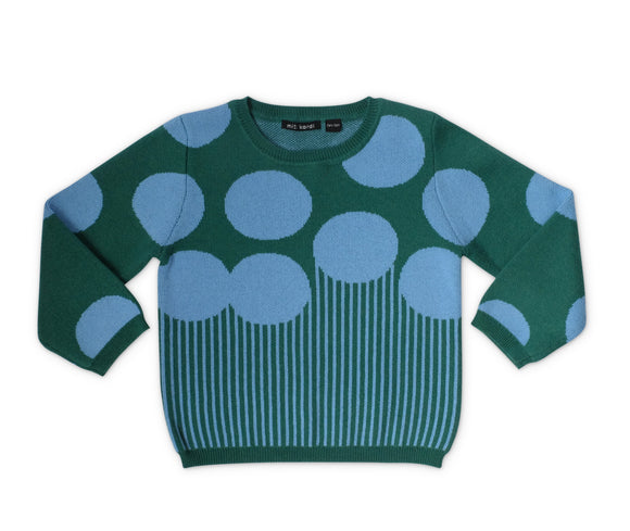 Blue Big Rocks Sweater