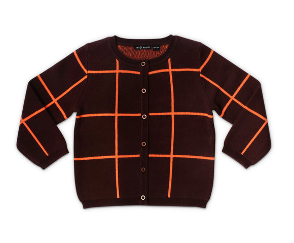 Mini Kardi Check Cardigan