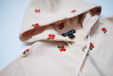 Mini Kardi Mini Mushroom Zipper Hoodie / Cream