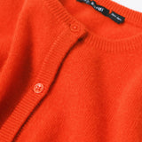 Mini Kardi Cashmere Cardigan / Orange