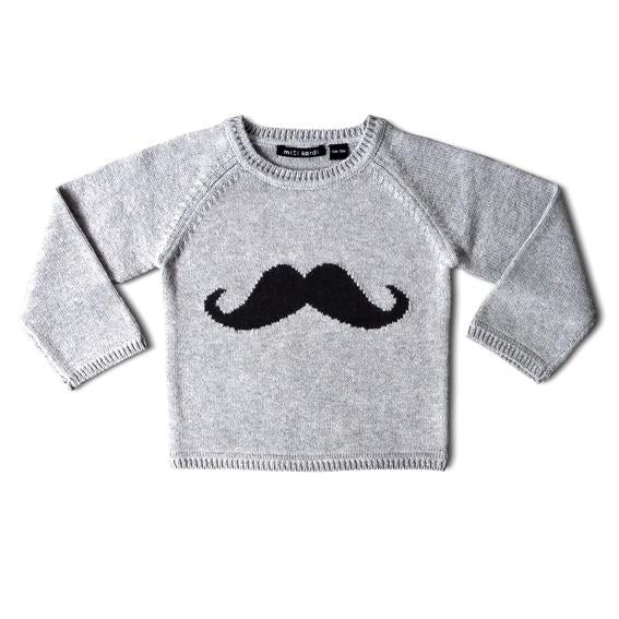 Mustache Sweater