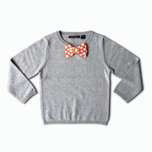 Orange Bowtie Sweater