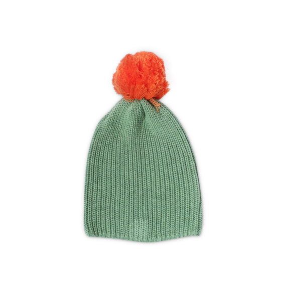 Mini Kardi Green Pom Beanie