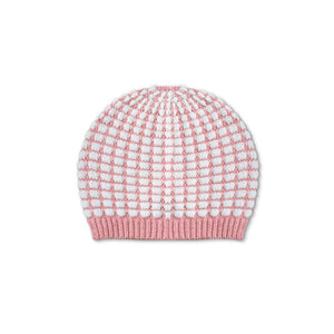 Mini Kardi Pink Check Baby Beanie