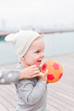 Mini Kardi White Bear Beanie (3m -12m)