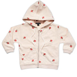 Mini Kardi Mini Mushroom Zipper Hoodie / Cream