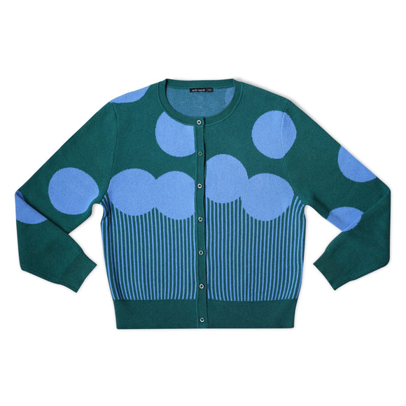 Blue Big Rocks Cardigan / Mom