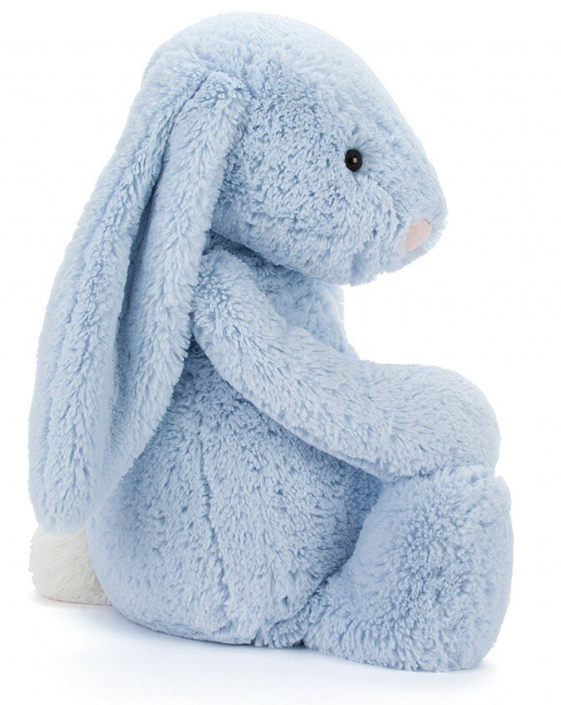 Jellycat Bashful Blue Bunny Huge – mini kardi Jellycat Bashful Blue Bunny Huge – mini kardi