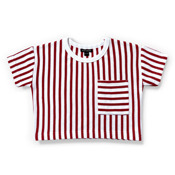 Mini Kardi Red Stripe Box T-shirt