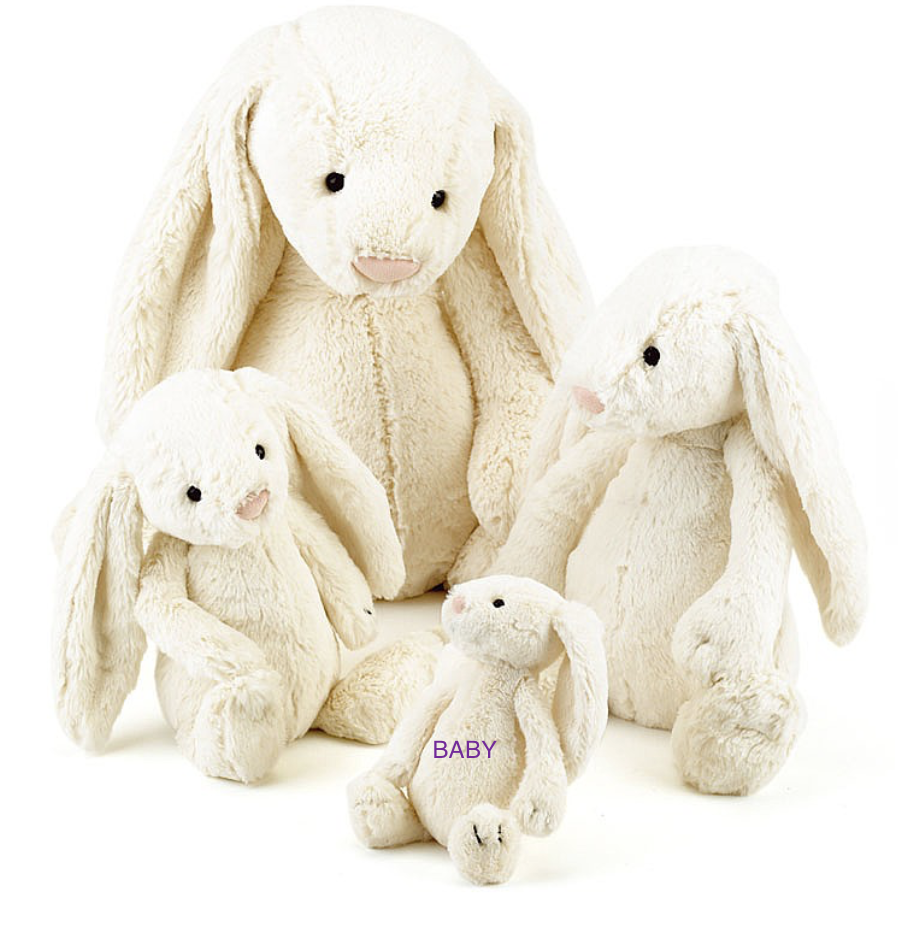 Jellycat Bashful Cream Bunny Baby – mini kardi