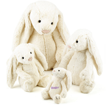 Jellycat Bashful Cream Bunny Baby