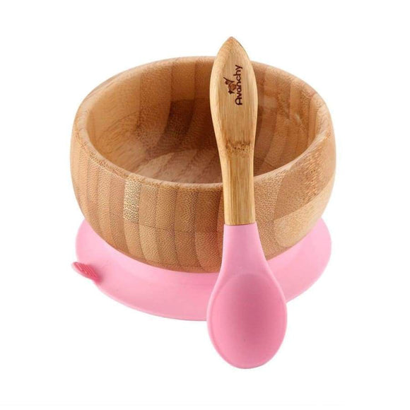 Avanchy Bamboo Baby Suction Bowl + Spoon 竹製碗套裝
