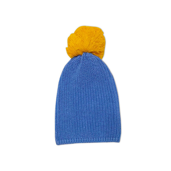 Mini Kardi Blue Pom Beanie