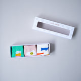 Mini Kardi Playful Socks Set - Icecream / Egg/ Papercut