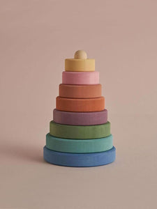 Raduga Grez Pastel Earth Stacking Tower Wood Toy