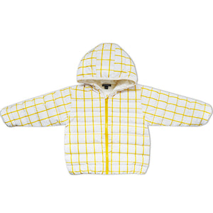 Mini Kardi Check Down Jacket / Yellow