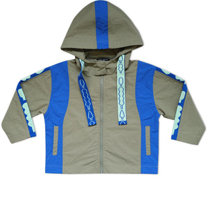 Mini Kardi Forest Blue Windbreaker Jacket