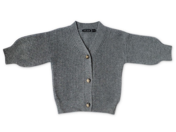 Mini Kardi Grey Basic Cardigan